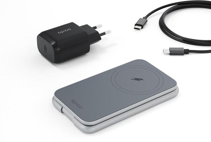 Produktbild Epico Mag+ Foldable Charging Stand MagSafe compatible - space gray (25 W)