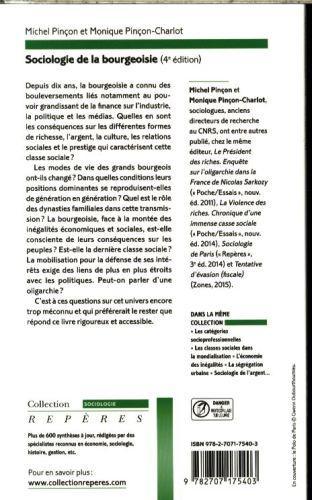 Immagine prodotto Sociologia della borghesia (Francese, Pinçon Michel Pinçon-Charlot Monique, 2016)