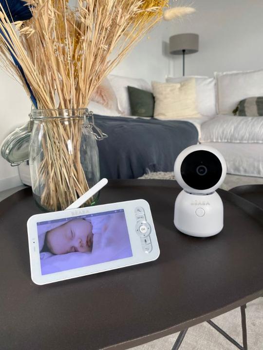 Produktbild Beaba Video Baby Monitor ZEN Light weiss ohne Stecker (Babyphone mit Kamera, 300 m)