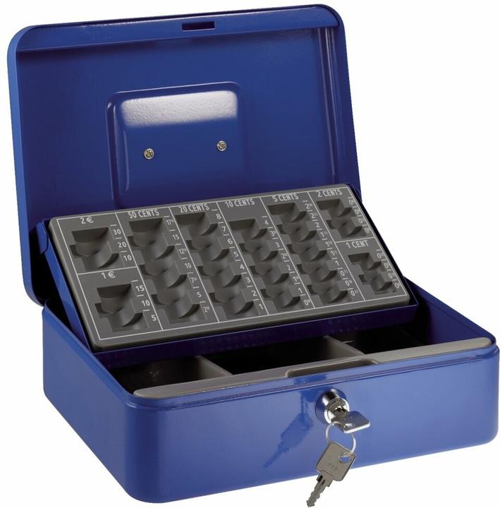 Alco Albert 874 Euro Zählkassette mit Münzeinsatz, 250 x 180 x 90 mm, dunkelblau