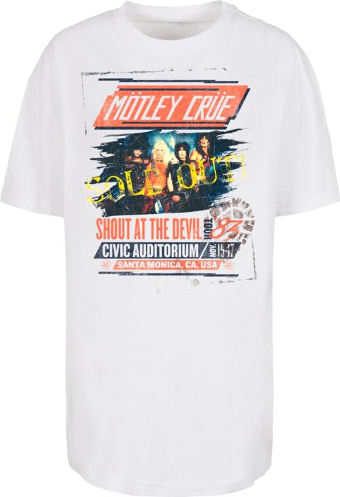 Actual product image Merchcode Ladies Motley Crue - SATD Tour Oversized Boyfriend Tee - 118771 (S)
