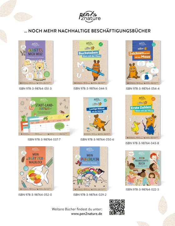 Produktbild Die Maus: Mein Bastel-Mal-Spass. Bastelbuch für Kinder ab 3 Jahren