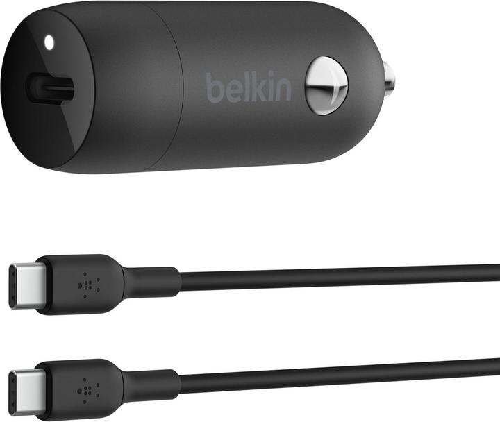 Productafbeelding Belkin 30W CAR CHARGER USBC-C 1M BLK