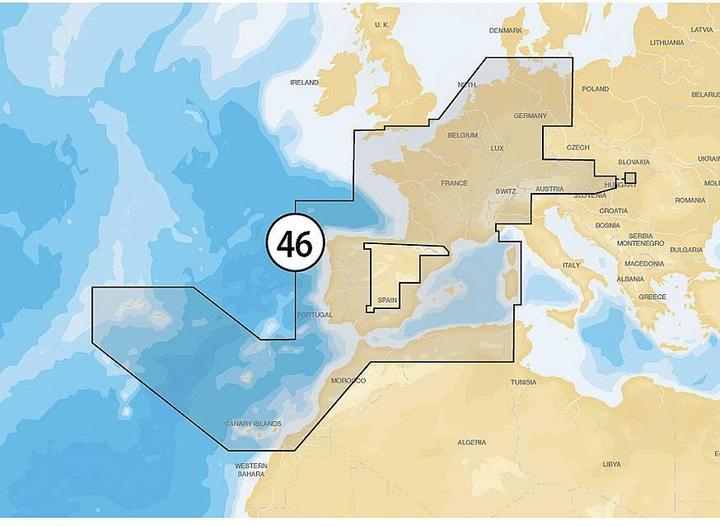 Produktbild Navionics Gold XL9: 46XG Holland, Frankreich, Spanien & EU Binnen
