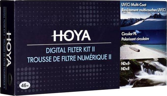 Productafbeelding Hoya Digitale Filterset II (UV, CIR-PL & ND8) Filterset (40.50 mm, ND / grijsfilter, Polarisatiefilter, UV-filter)