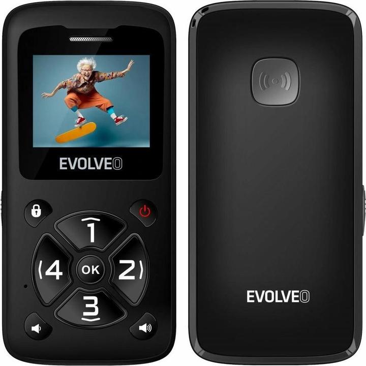 Produktbild Evolveo EasyPhone ID, mobile phone for seniors, black (2G)