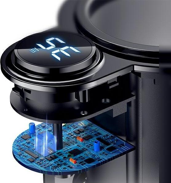 Actual product image Usams Beline Samochodowy schładzacz do napojów z funkcją podgrzewania czarny/black BLNCC01
