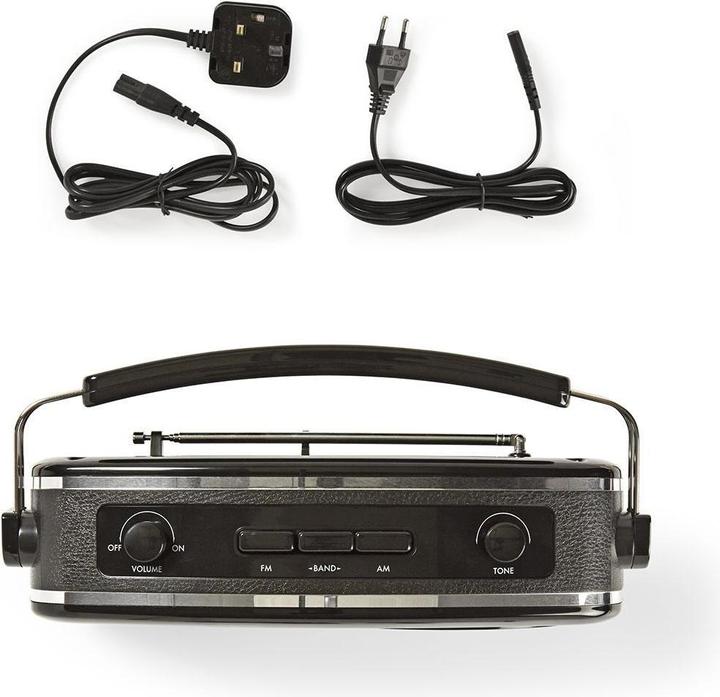 Produktbild Nedis Retro RDFM5000BK Radio schwarz (FM, AM)