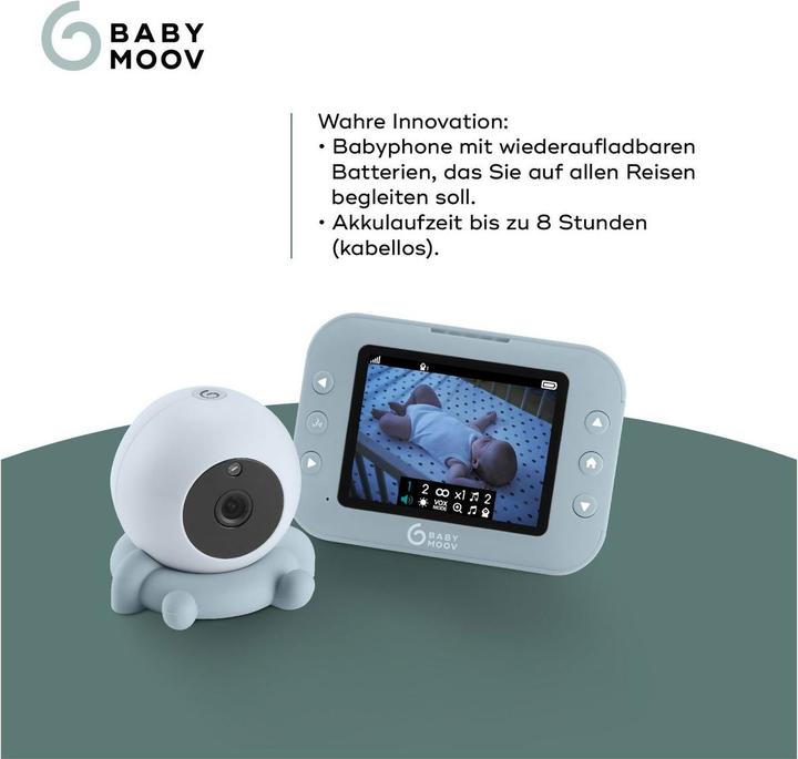 Image du produit Babymoov Yoo Roll Moniteur Vidéo Pour Bébé (Vidéo et audio, 300 m)