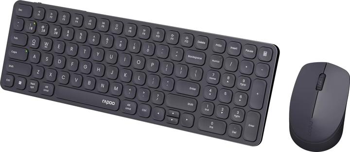 Produktbild Rapoo Kabelloses Multimodus-Deskset 9710M, QWERTZ, dunkelgrau (00228037) (DE, Kabellos)