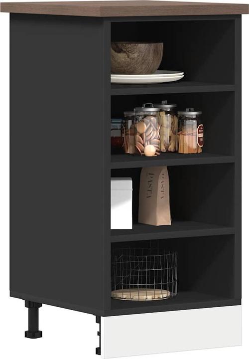 Produktbild VidaXL Unterschrank Schwarz 40x44,5x81,5 cm Holzwerkstoff Küchenschrank