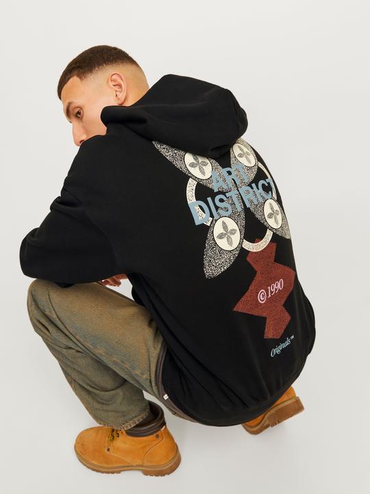 Actual product image Jack & Jones Jornoho Back Graphic Sweat Hood (S)