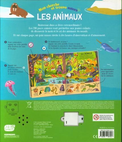 Image du produit 123 Soleil Les animaux : mon cherche et trouve sonore : 200 sons (Français, Collectif, 2023)