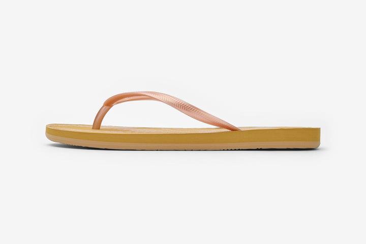 Actual product image Olaian Women's thong sandals 500 Nata beige (41, 42)