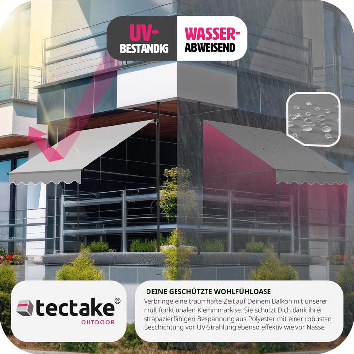 Actual product image tectake Clamping awning (1.50 m)