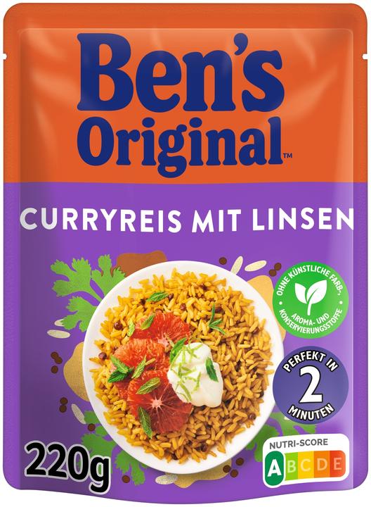Produktbild Ben's Original Expr. Curryreis Linsen (220 g)
