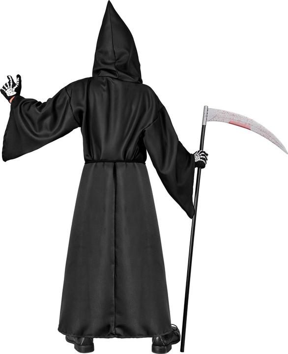 Image du produit Widmann Costume pour enfants Robe squelette avec capuche, ceinture (128)