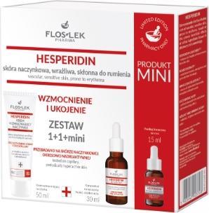 Produktbild Floslek Fos-Lek Hesperidin Verstärkung und Relief Kream + 50 ml + Konzentrat 30 ml + schälen 15 ml (Gesichtspflege set)