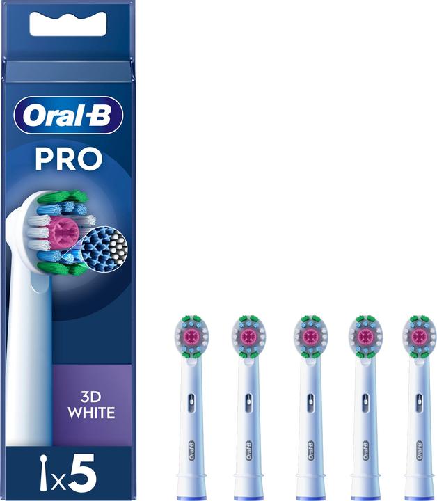 Oral-B Oral B - Pro 3D White Toothbrush Heads - White - 5 count (5 x)