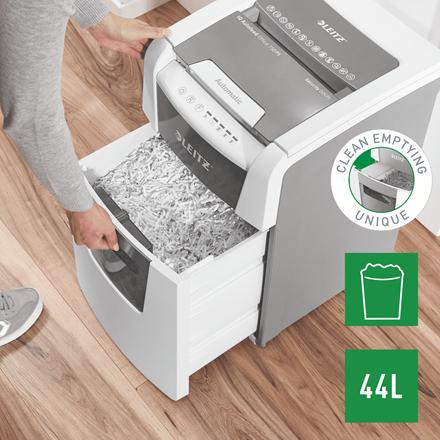 Produktbild Leitz Aktenvernichter IQ Autofeed Office 150 Mikroschnitt 2 x 15 mm 44 l Blattanzahl (max.): Sicherheit (Microschnitt)