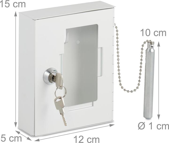 Image du produit Relaxdays Boîte à clés d'urgence