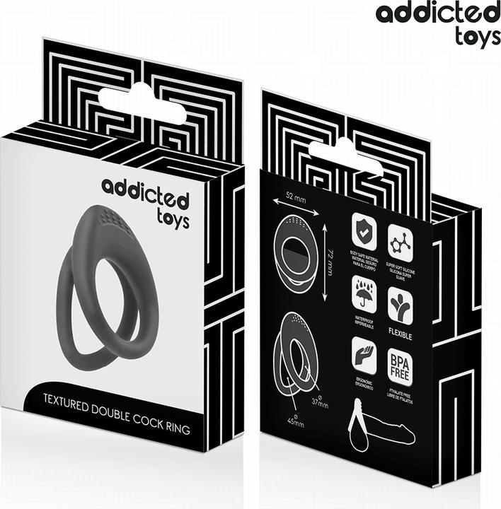 Produktbild Addicted toys - Doppelt Strukturierter Penisring