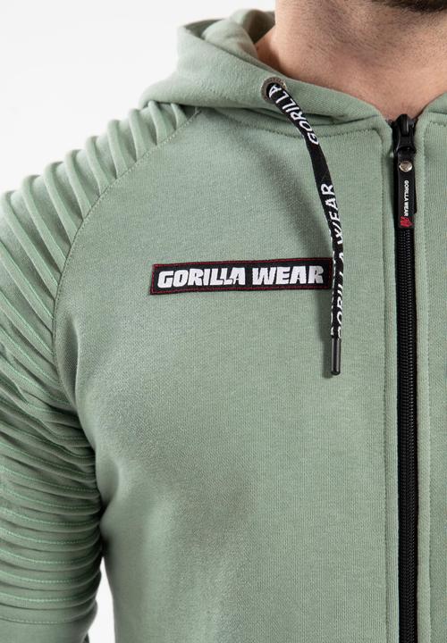 Immagine prodotto Gorilla Wear Georgia Zip Hoody - Grün (S)