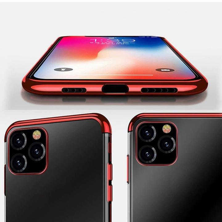Productafbeelding Hurtel Heldere kleur behuizing Gel TPU galvaniseren frame Cover voor Samsung Galaxy A22 4G blauw (Samsung Galaxy A22)