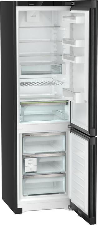 Produktbild Liebherr Kühl-Gefrierkombination freistehend Plus CNbdd 5733 Front BlackSteel und schwarz (371 l)