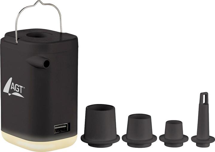 AGT Pompe à air rechargeable 4en1