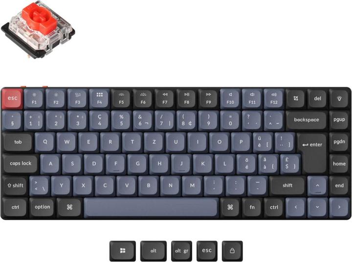 Immagine prodotto Keychron K3 Pro (CH, Senza fili, Cablato)