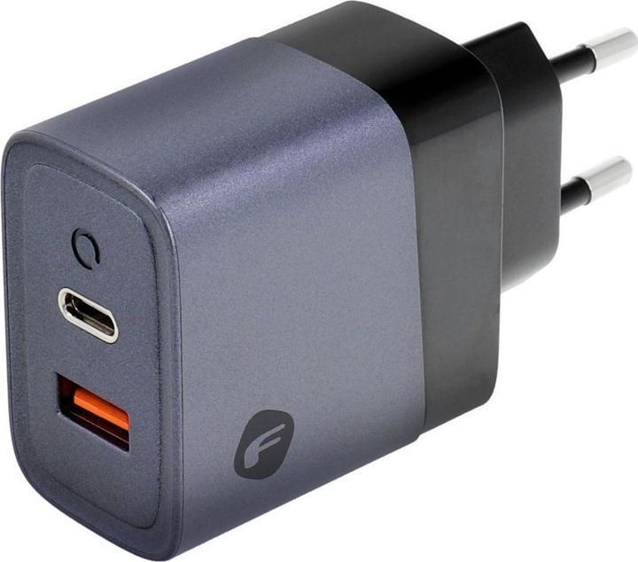 Produktbild Forcell Adapter F-ENERGY GaN VT-39 Reiseladegerät Typ C + USB A PD QC4.0 4A 45W grau (45 W)