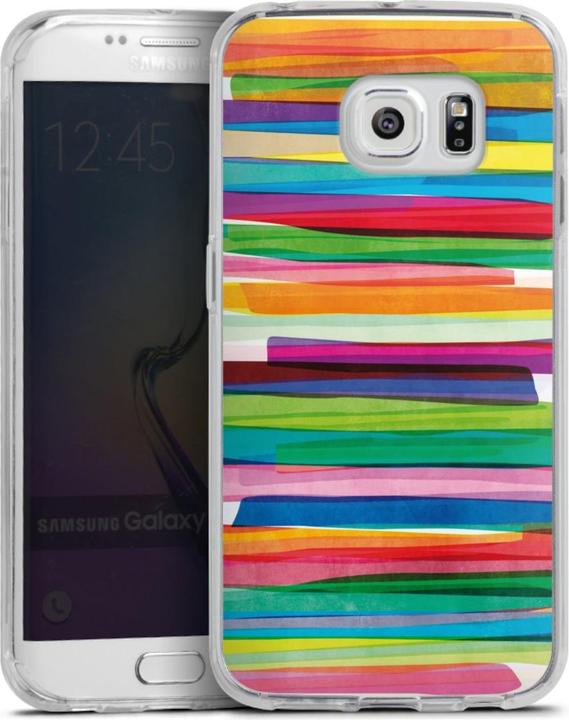 Produktbild DeinDesign Silikon Hülle für Samsung Galaxy S6 Edge Handyhülle Case Smartphone Schutzhülle Streifen (Samsung Galaxy S6 Edge)