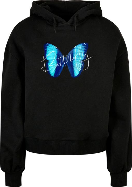 Immagine prodotto Merchcode Felpa con cappuccio Donna Butterfly Blue Organic - 111865 (4XL)