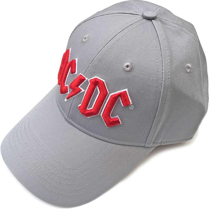 AC/DC ACDC Red Logo Grey Baseball Cap