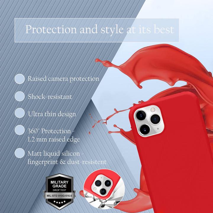 Actual product image Cadorabo TPU Liquid Silicone Case Cover (Apple iPhone 11 Pro)