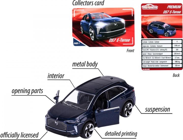 Image du produit Majorette Premium Cars DS7, noir