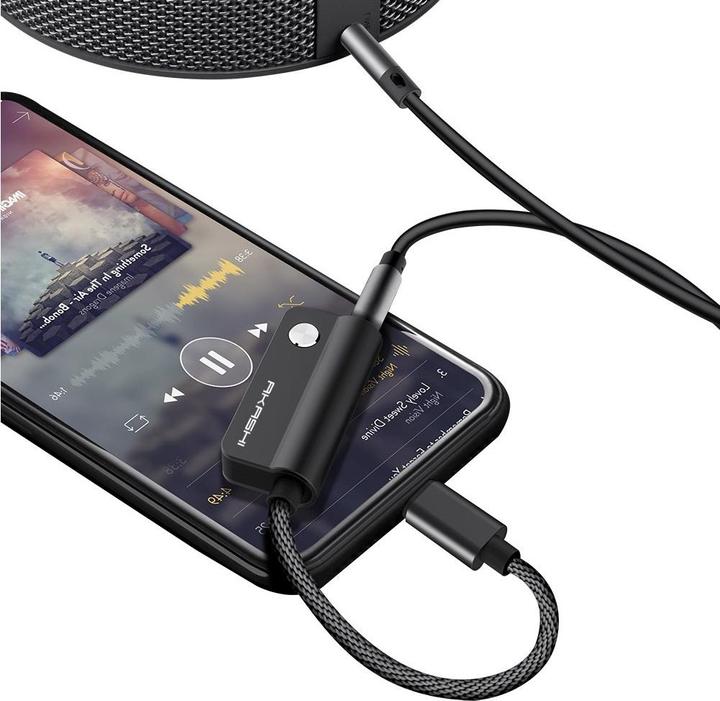 Produktbild Akashi Lightning Audio- & Ladeadapter (Lightning, 3.5mm Klinke)