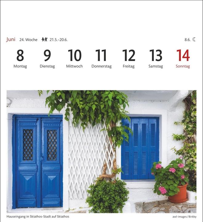 Actual product image Harenberg Griechische Inseln Sehnsuchtskalender 2026 - Wochenkalender mit 53 Postkarten (Hardcover, German)