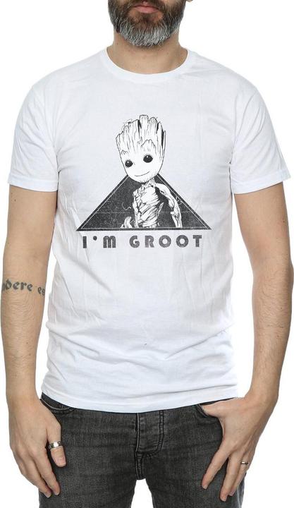 Produktbild Guardians Of The Galaxy Vol. 2 Groot Mono Triangle TShirt (M)