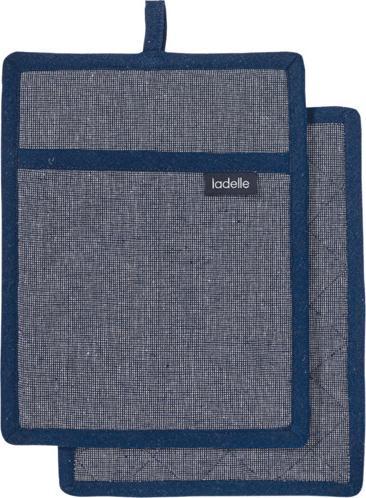 Immagine prodotto Ladelle Set di 2 presine riciclate Eco Navy 19 x 24 cm (Cotone e poliestere riciclati)