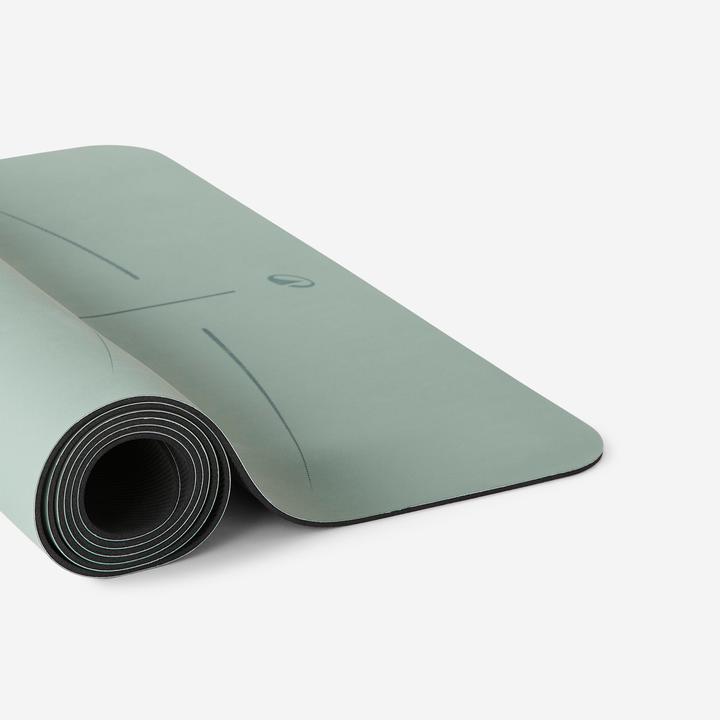 Actual product image Kimjaly Yogamatte extrem rutschfest 185 cm × 65 cm × 4 mm - dunkelgrün (4 mm)