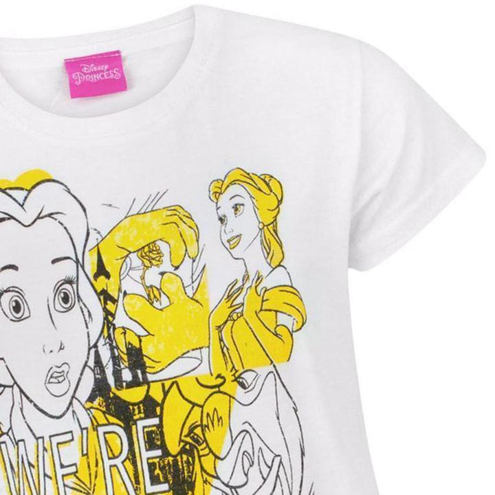 Immagine prodotto Beauty And The Beast Ragazze della TShirt We Are Together Now (152, 158)