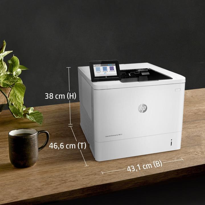 Produktbild HP LaserJet Enterprise M612dn (Laser, Schwarz-Weiss)