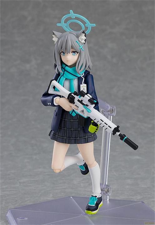 Actual product image Max Factory Blue Archive Figma Action Figure Shiroko Sunaookami (re-run) 15 cm