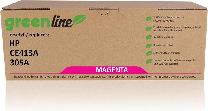 Produktbild Inkadoo Toner greenline ersetzt HP CE 413 A / 305A XL Toner, magenta Magenta (M)