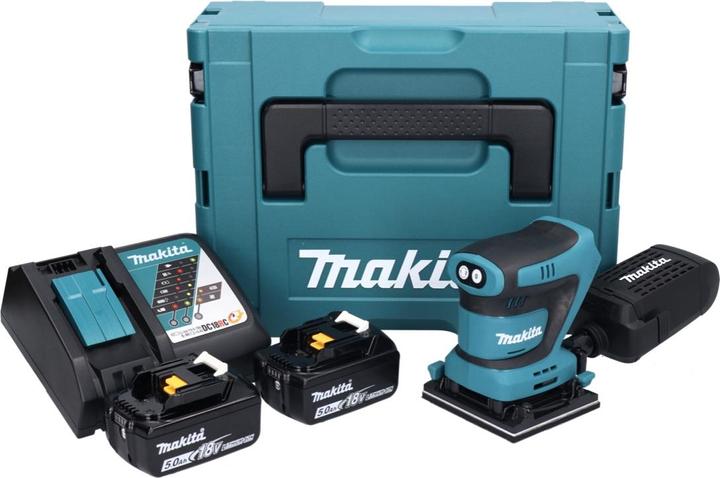 Actual product image Makita .SZ OSCIL-GRINDING MACHINES. 18V 93x185mm 2x5Ah (Sander)
