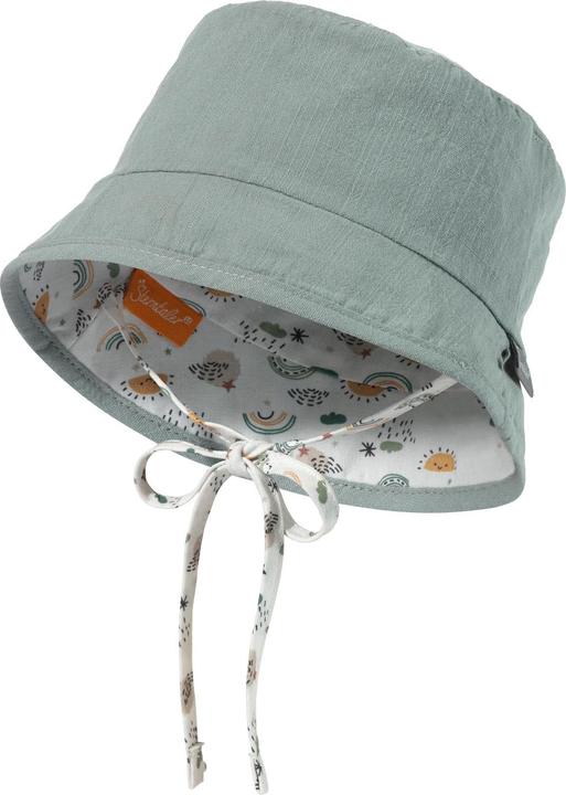 Immagine prodotto Sterntaler Cappello da sole con protezione per il collo verde pietra arcobaleno taglia 47 (47)