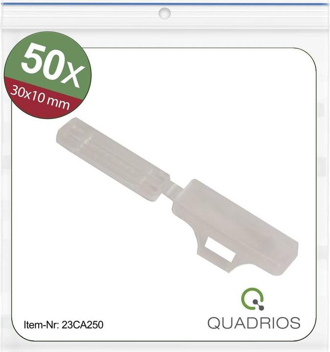 Quadrios 23CA250 23CA250 Zeichenträger Montage-Art: Kabelbinder Beschriftungsflä