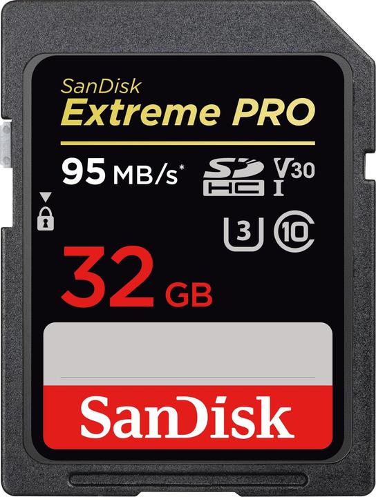 Produktbild SanDisk Extreme Pro SDHC U3 (32 GB, SDHC, U3, UHS-I)